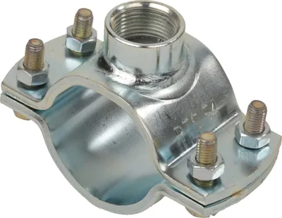 Produktbild von 2 Stück - Fixpunktschelle 133 mm Anschluss 1" : 133 mm x 1 Zoll Größe: 133 mm x 1 Zoll