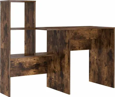 Obrázek produktu pro vidaXL Psací stůl kouřový dub 131,5 x 50 x 106,5 cm materiál na bázi dřeva