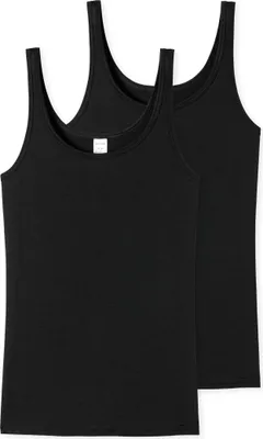 Produktbild von Schiesser Damen 2 er Pack Trägertop Gr. 36 nachtblau