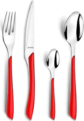 Image de Amefa Eclat set de couverts 24 pièces rouge
