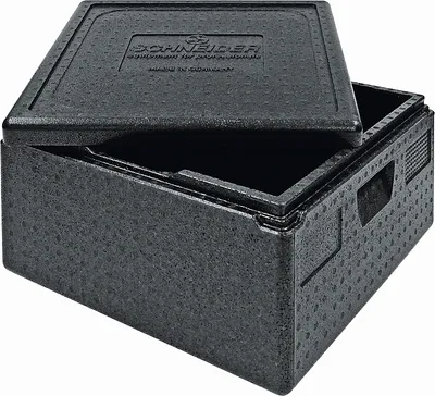 Produktbild von Pizzabox large m. Deckel, Isolierbox 480x480x265mm,Thermobox, Transportbox