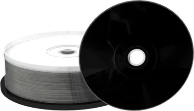 Produktbild von 50 (2x 25Stk) MediaRange Rohlinge black CD-R 52x schwarz Printable