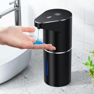 Produktbild von Fantictas Seifenspender Automatischer, Sensor, Wandmontage, 350 ml, Schwarz