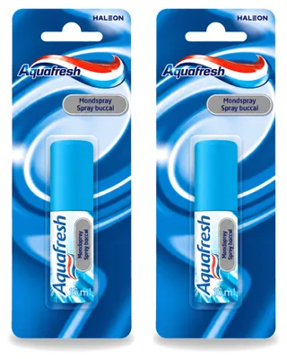 Imagen del producto de 2 unidades de Aquafresh Odol Mundspray - Sabor a menta - 15 ml - Paquete económico