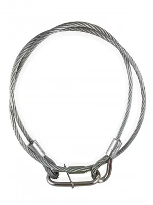 Produktbild von Sicherheitsseil 1000 x6mm Sicherung mit Kettenverbindungsglied/Stahlseil/Fangseil/Rope/Drahtseil