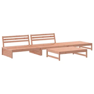 Produktbild von 4-tlg. Garten-Lounge-Set Massivholz Douglasie