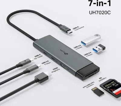 Immagine prodotto di TP-LINK TP-Link UH7020C hub di interfaccia USB 3.2 Gen 1 (3.1 Gen 1) Type-C 5000 Mbit/s