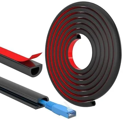 Zdjęcie produktu dla Kanał kablowy samoprzylepny PVC do TV ochrona kabli 2