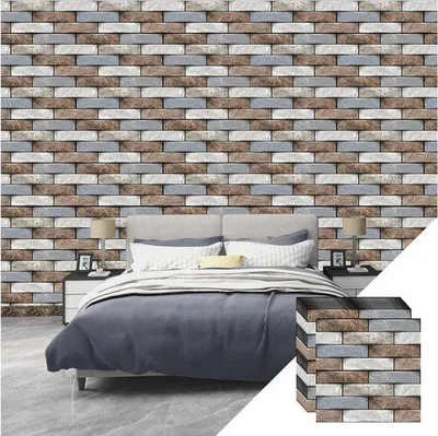 Produktbild von Famanu Wandpaneele Steinoptik 0,3 x 0,3 cm - Selbstklebend
