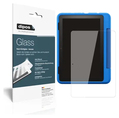 Produktbild von 1x Schutzfolie für Amazon Fire HD 8 Kids Pro-Tablet - Anti-Shock 9H Folie dipos Glass Kunststoffglas