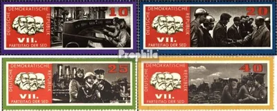 Produktbild von Briefmarken DDR 1967 Mi 1258-1261 (kompl.Ausgabe) gestempelt Parteitag der SED (I)