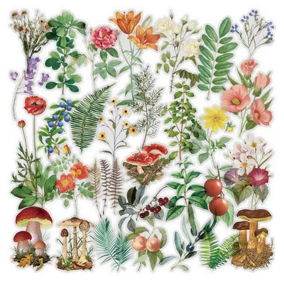 Produktbild von 6 Packungen mit Blumenstickern für Scrapbooking und Planung – Dekorationssticker