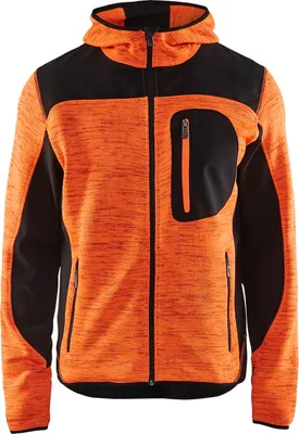 Produktbild von Blakläder® Strickjacke 4930 2117 in div. Farben, Farbe:orange/schwarz, Größe:4XL