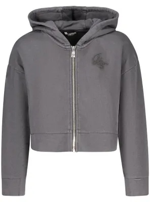 Imagen del producto de Sudadera con cremallera de Guess Jeans para niña, negra.