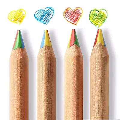 Productafbeelding van 8-delige regenboogkleurenpotloodset, houten potloden voor kunst, tekenen en schilderen