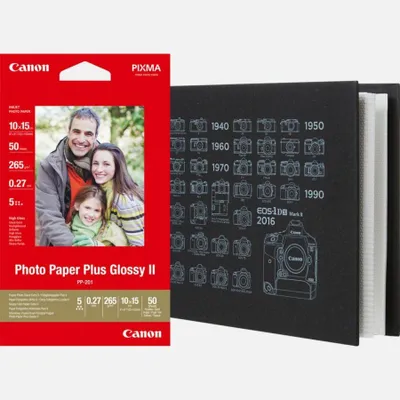 Produktbild von Canon MC-PA001 + PP-201, Schwarz, Hardcover-Bindung