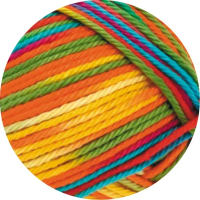 Produktbild von Cotone Print 306 | Gelb/Orange/Türkis/Grün/Koralle/Violett