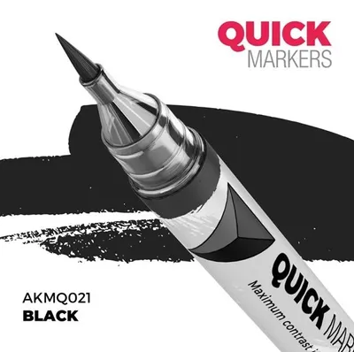 Produktbild von AK Interactive AKMQ021 - Quick Markers - Black - Neu