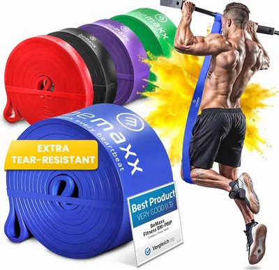 Produktbild von Fitness Widerstandsband Blau für Krafttraining und Muskeltraining