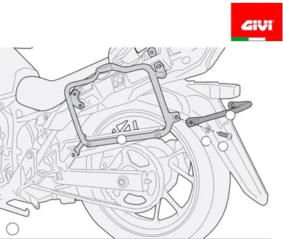 Produktbild von Seitenkoffer-Träger GiVi für Monokey® Koffer für Suzuki V-Strom 250
