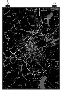 Produktbild von Mr. & Mrs. Panda Bild Lübeck DIN A4 - Geschenk, Stadt Dorf Karte Landkarte Map Stadtplan, Wandbild, Posterdruck, drucke, Plakat, wanddeko
