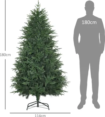 Produktbild von HOMCOM 180 cm Weihnachtsbaum Künstlich mit 4030 Astspitzen Naturgetreu