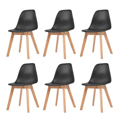 Imagen del producto de Sillas de comedor, 6 unidades, color , material: plástico
