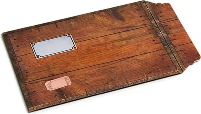 Image de Lot de 10 enveloppes carton b-box 4 imprimée bois format 250x353 mm