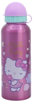 Immagine prodotto di Borraccia in alluminio Hello Kitty 530 ml - bottiglia per bambini per la scuola e il tempo libero