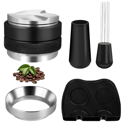 4-in-1 Barista-Set: Verteiler, WDT-Rührer, Dosierring, Matte