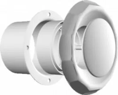 Produktbild von Lüftungsgitter mit Rohranschluss Ø 100 mm – KRA 206 BI