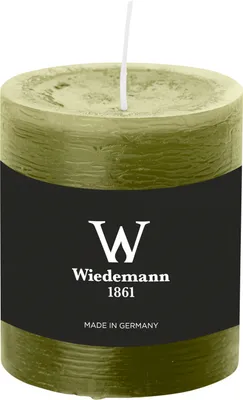 Produktbild von Wiedemann Marble Rustik Kerzen, Stumpenkerzen, Olive 80 x Ø 68 mm