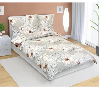 Obrázek produktu pro Krepové povlečení - 140x220 cm. 70x90 - hnědá