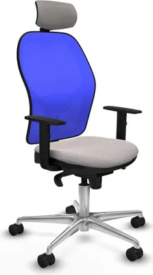 Produktbild von Bürostuhl mit Kopfstütze Piqueras y Crespo 1D086N2 Weiß