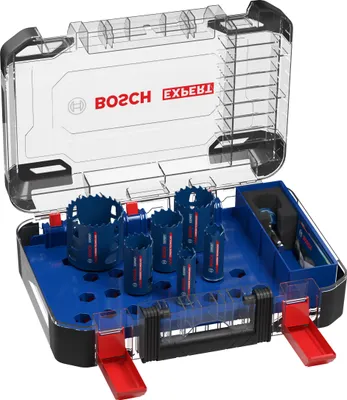 Image de Coffret de 6 scies trépans BOSCH EXPERT TOUGH MATERIAL - 22/25/35/40/51/68mm