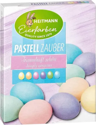 Image de HEITMANN Eierfarben 1018468 HEITMANN Eierfarben Pastell Zauber Eierfarben farbsortiert