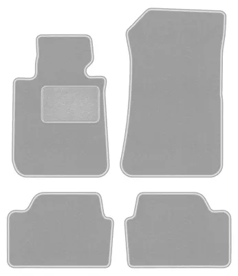 Produktbild von Fußmatten Automatten Velours Grau für BMW 1 E87 2004-2011 Set 4-tlg