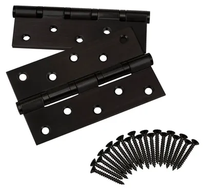 Produktbild von SOTECH Türscharnier Edelstahl schwarz SS304 – 127 x 76 x 2.5 mm (1 Paar)
