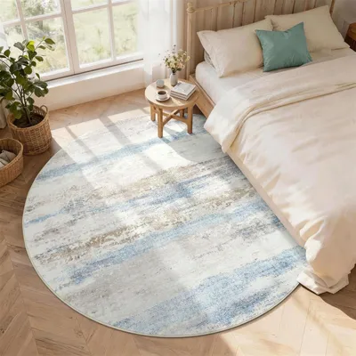 Image de Tapis rond pour salon, diamètre 160 cm