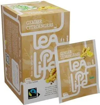 Produktbild von Tee des Lebens Ingwer-Zitronengras-Aufguss (100×1,25gr)