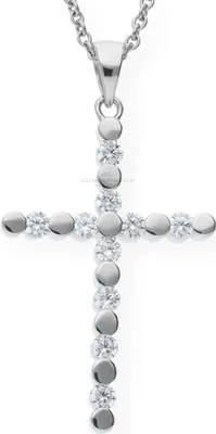 Produktbild von Kettenanhänger Silber 925 Kreuz Zirkonia JL10-02-0539 JuwelmaLux