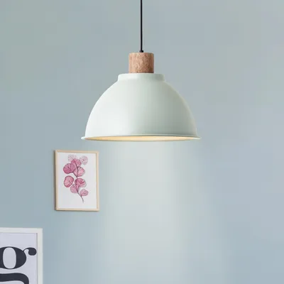 Produktbild von Hängelampe, kürzbar, 120 cm Höhe, Ø 38 cm, E27, max. 60 W, hellgrün