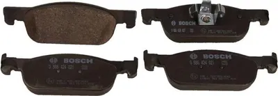Produktbild von Bosch BP2055 - Auto Bremsbeläge vorne - Bosch-Qualität - für leises Bremsen mit wenig Staub - ECE-R90 - kupferfrei - 1 Set mit 4 Bremsbelägen