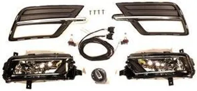 Produktbild von Nebelscheinwerfer Nachrüstung NSW Set Kit Komplettset passend für Caddy 4 Chrom