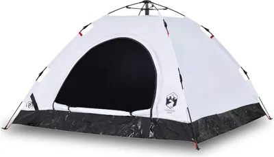 Produktbild von vidaXL Campingzelt 5 Personen Weiß Verdunkelungsstoff Quick Release