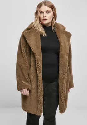 Zdjęcie produktu dla Urban Classics Damen Winterjacke Ladies Oversized Sherpa Coat Midground-XL