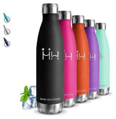 Isolierflasche 750 ml, Edelstahl, 24h kalt/12h warm, auslaufsicher
