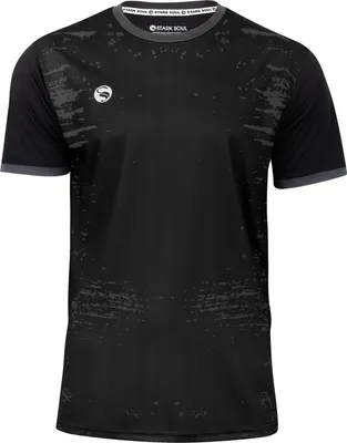 Produktbild von Sport T-Shirt, Trainingsshirt - Trikot -Stained-, Sportshirt – Schwarz – Gr.: M