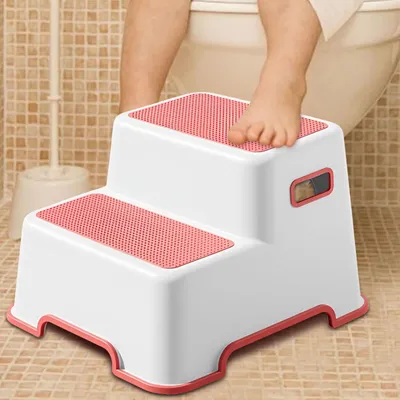 Productafbeelding van Tweetrappige kinderkruk voor het toilet met antislipbasis