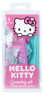 Produktbild von Hello Kitty Geometrie-Set, rosa, 4 Stück